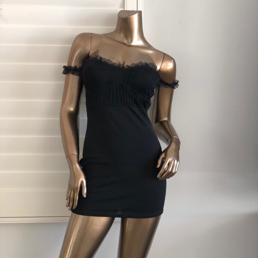 You're A Lucky One Mini Dress - Black